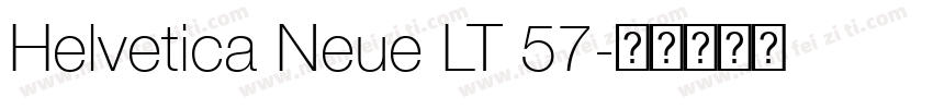 Helvetica Neue LT 57字体转换